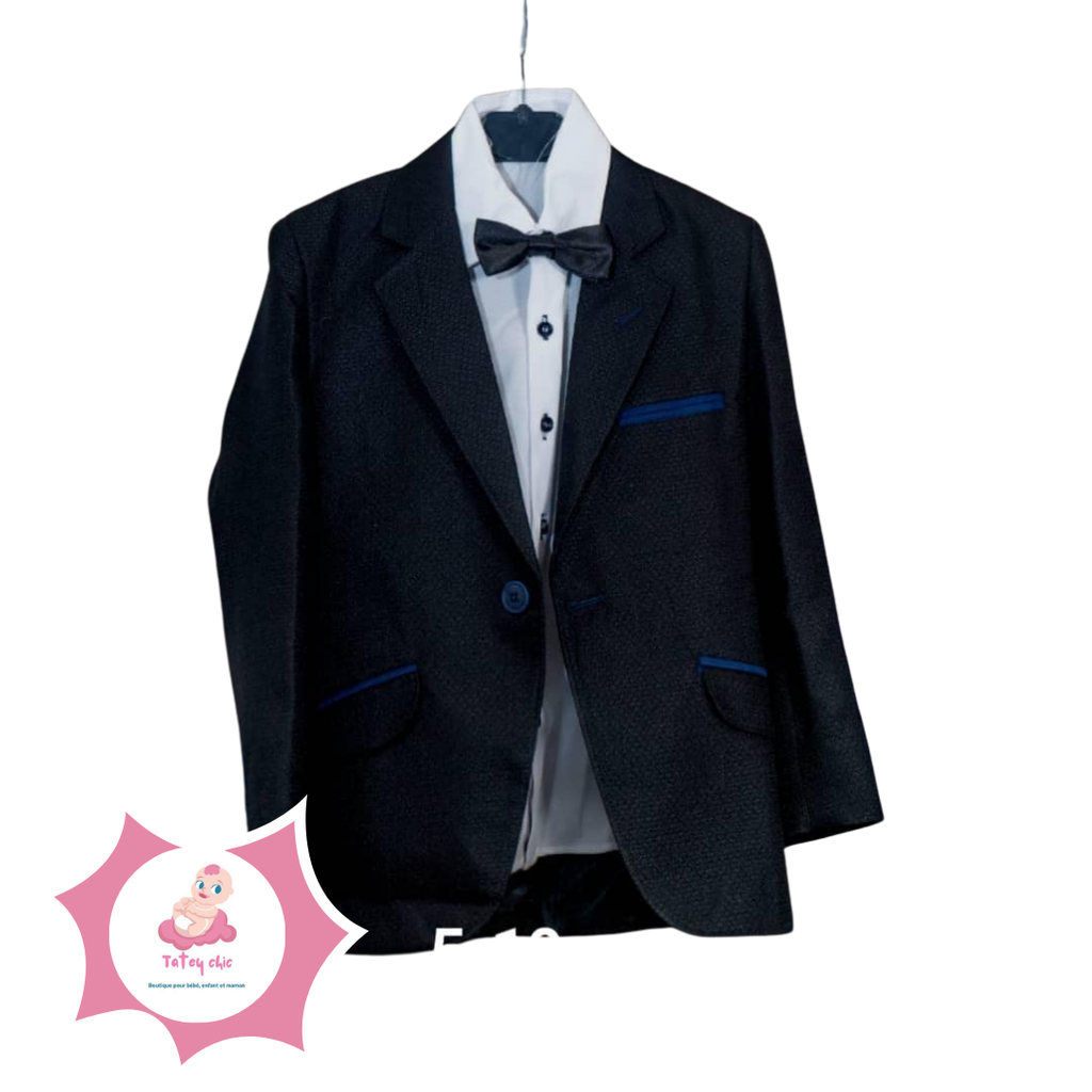 Ensemble costume 4 pièces (Noir)